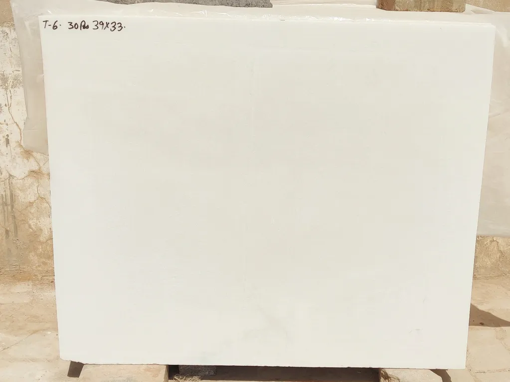 pure white marble slab